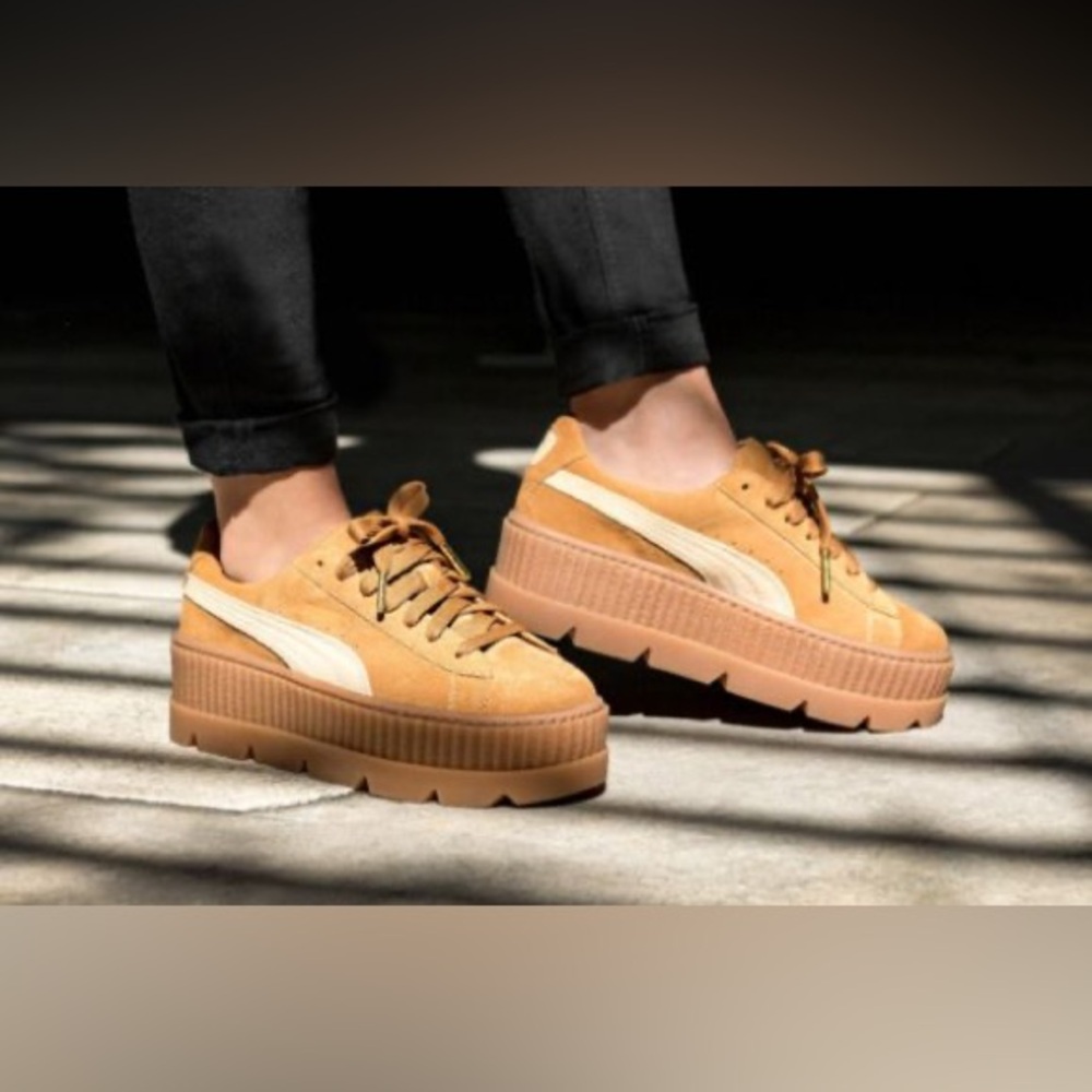 FENTY x PUMA Platform Cleated Creepers
in ‘Golden Brown’ - Picture 5 of 16